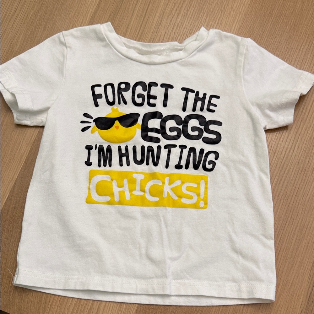Kids White Graphic T-Shirt
